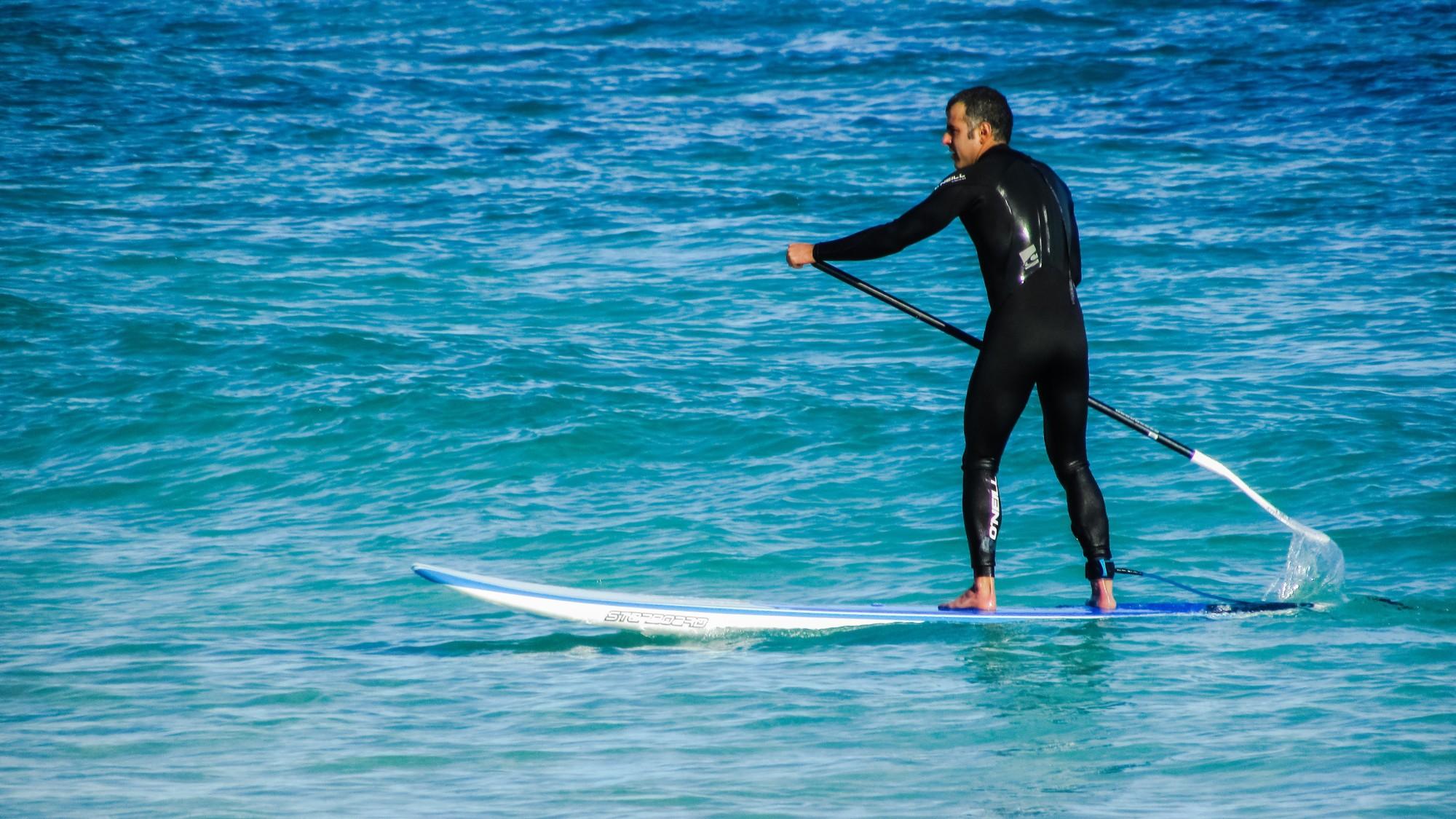 get fit paddle boarding