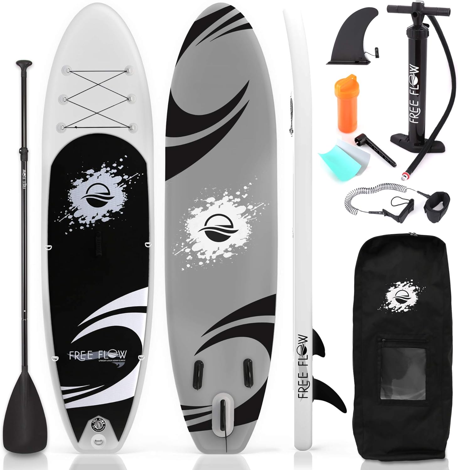 Serene Life Paddle Board Black & Grey