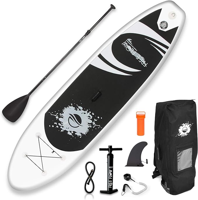 Serene Life Paddle Board Black & Light Grey