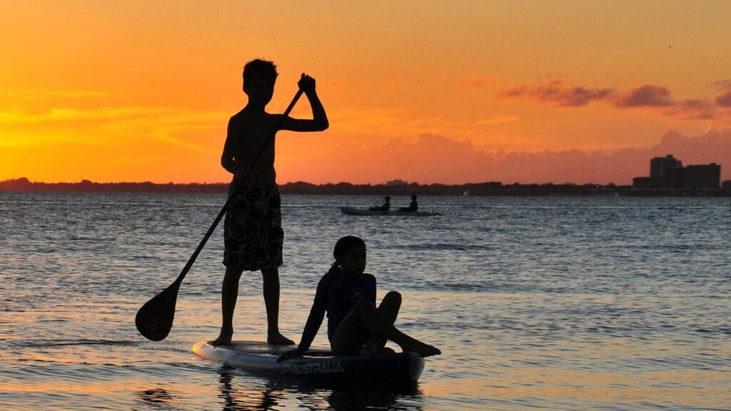 paddle boarding in key biscayne