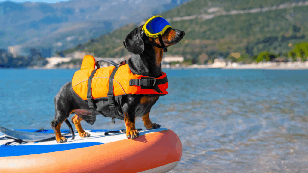 Outfitting your paddle board for your dog