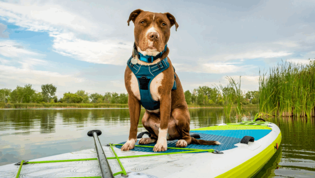 stand up paddle board dog